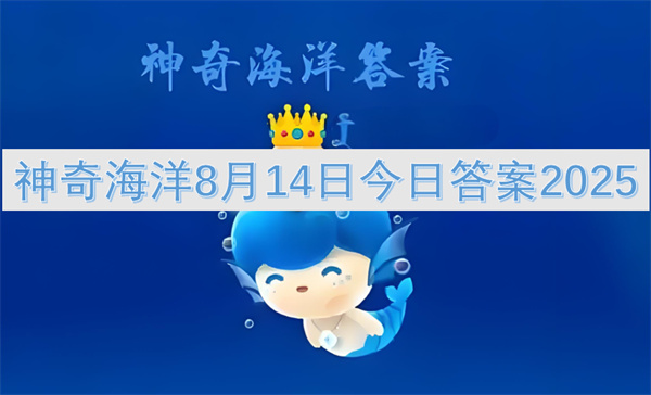 海雀水下飞行大揭秘！2025神奇海洋8月14日答案