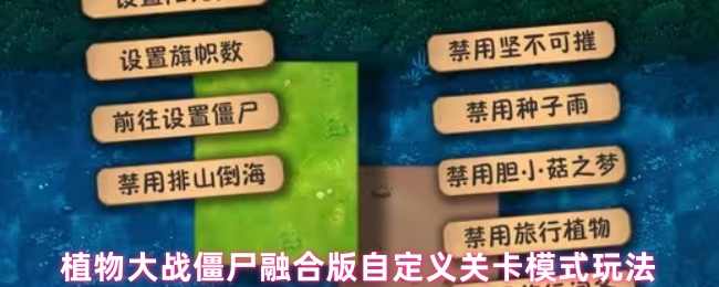 探索植物大战僵尸融合版自定义关卡玩法编辑与游玩攻略