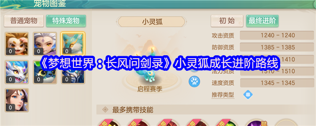 小灵狐进阶路线